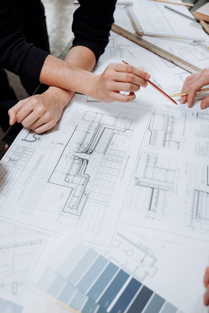ADU permit and planning blueprints for a Los Angeles accessory dwelling unit project managed by SK Home Designs & Remodeling — licensed SoCal ADU contractor