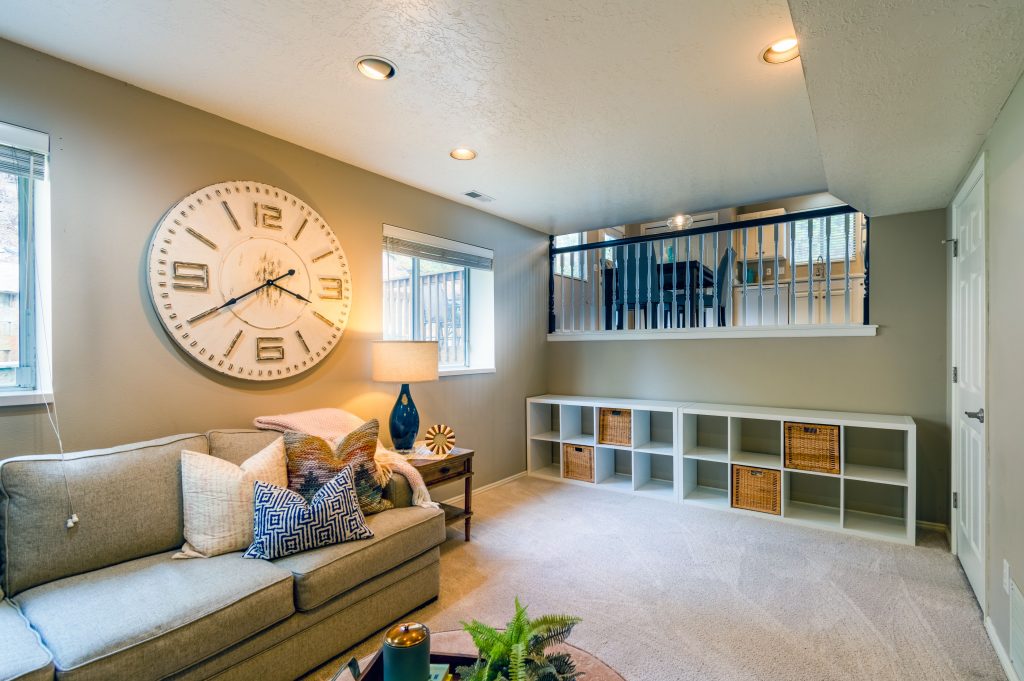 Garage conversion ADU interior in Los Angeles transformed into a modern studio apartment by SK Home Designs & Remodeling — Southern California ADU contractor